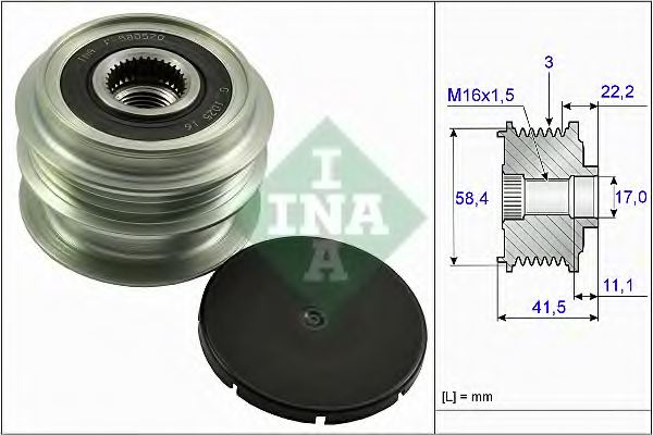 INA 535 0269 10 Alternator Freewheel Clutch
